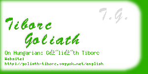 tiborc goliath business card